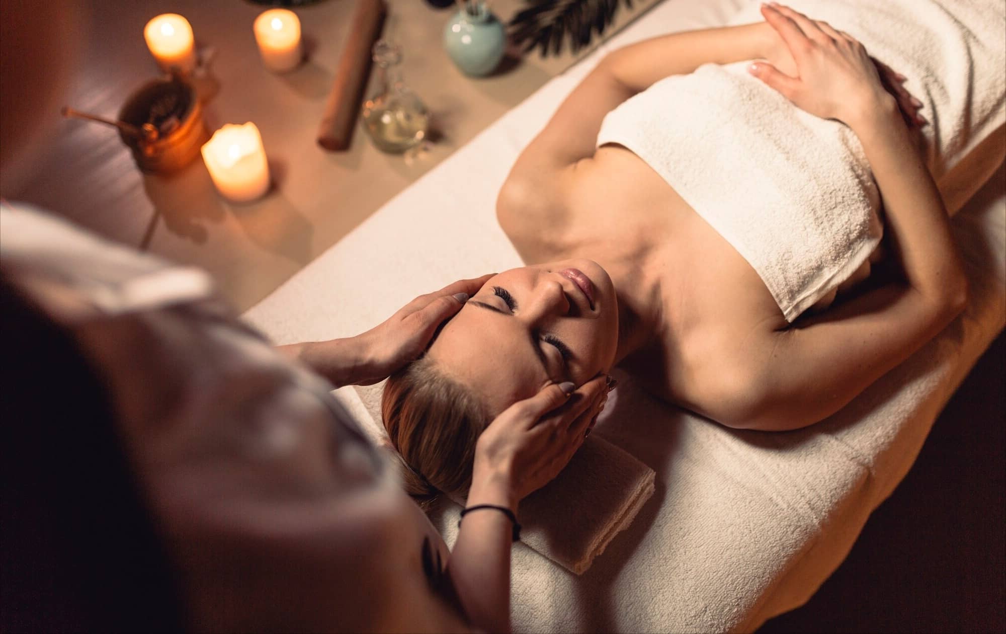 woman getting a massage